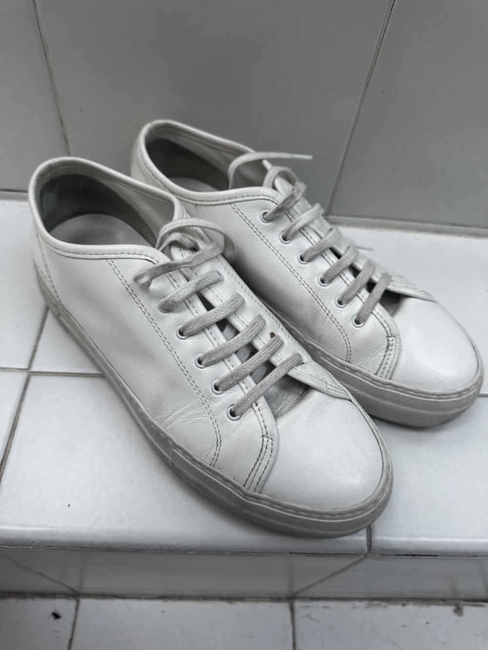WOMAN BY COMMON PROJECTS ACHILLES LOW WHITE WOMENS SIZE EU 37 US 7- 7.5